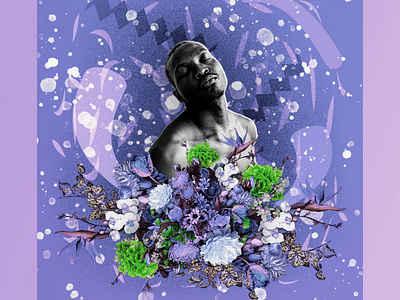 Floral Poster Collage design digital collage poster poster collage