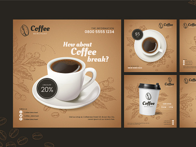 Social media Post ( COFFEE ) 3d adobe illustrator adobe photoshop branding coffee design graphic design motion graphics posts product