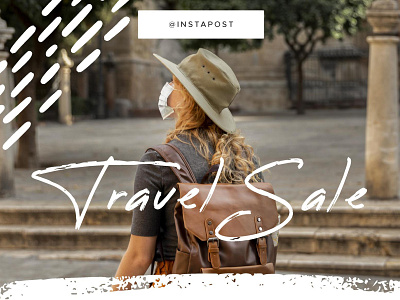 Travel Sale ( Instagram Post ) adobe illustrator adobe photoshop advanture advertisement branding design discount graphic design illustration instagram post mountain photography sale scoial media social media kit travel