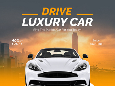 LUXURY CAR ( Social media post ) 50 off adobe illustrator adobe photoshop advertisement branding car design discount graphic design illustration instagram luxury motion graphics posts