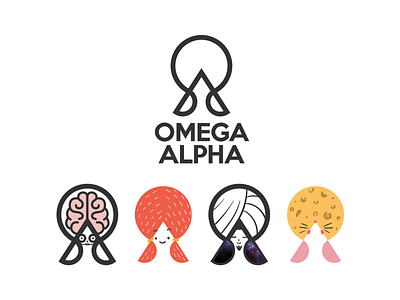 Omega Alpha Logo Design identity logo