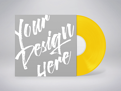 Full Customize Vinyl Record album cover branding clean cover artwork minimal mock up music product mockup record showcase vinyl vinyl artwork