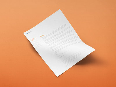 Financial Benefits Letterhead