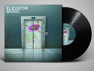 Cover Album (Elevator Music) 2d album art animation anime cartoon comic cover cover album cover art custom design design front cover graphic design illustration illustrator logo mock up music spotify unique