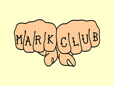 Dribbble 1 club figth fist jkd mark