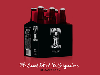 Death Row Records Lager beer concept death row