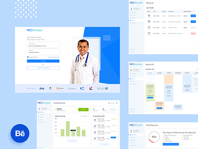 MedSimples app design healthcare healthtech ui ux website
