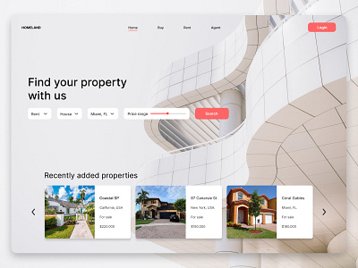 Property web agent branding building buy colors composition design graphic design inspiration interfaz landing logo minimal page rent typography ui ux vector web