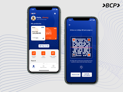 BCP Bank App app bank bcp branding color composition design desktop finance home inicio landing mobile money page popular ui ux wallet web