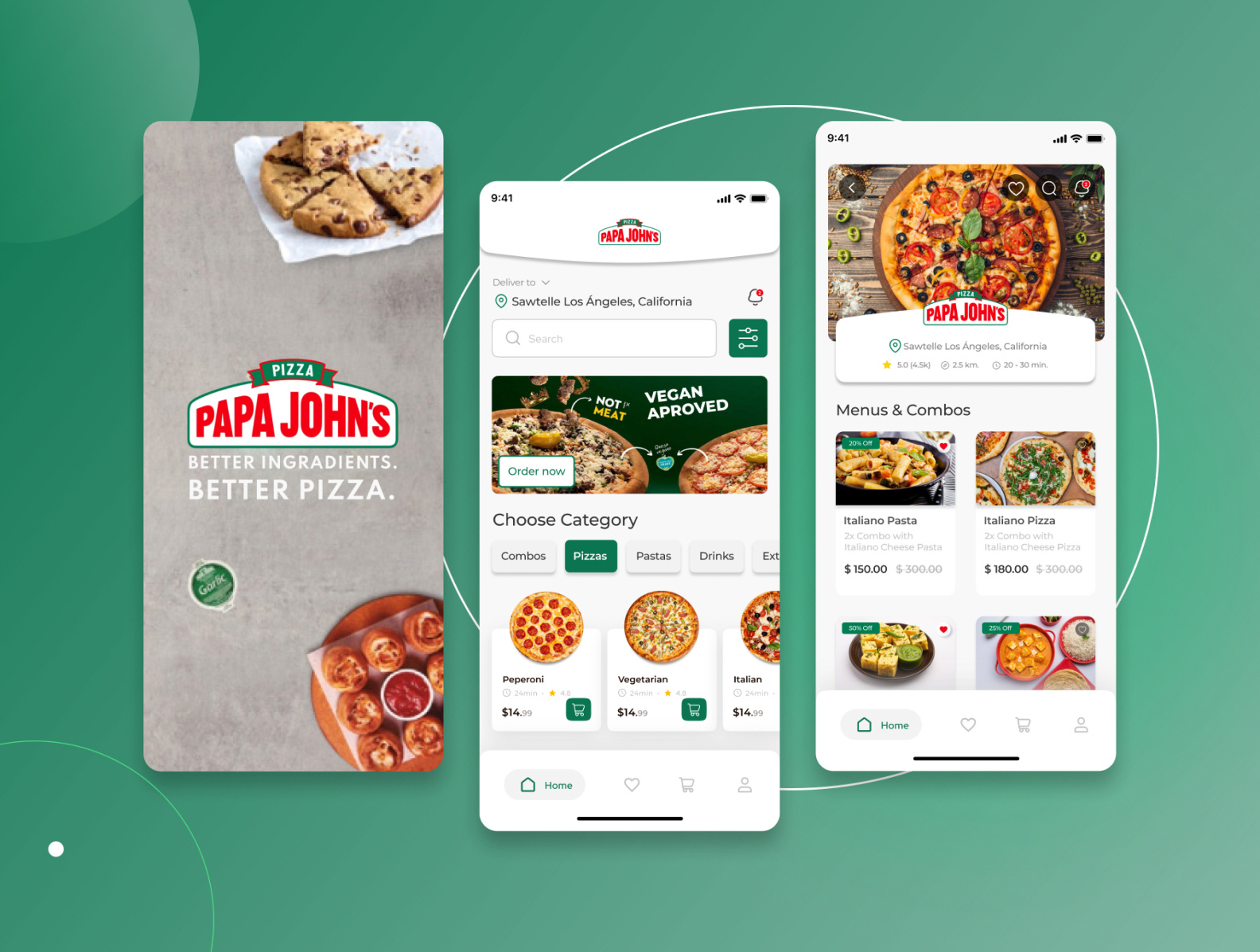 Papa John's App by Gabriela Escobar on Dribbble