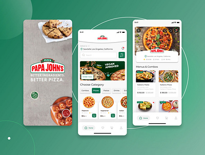 Papa John's App android app apple branding design food landing mobile pizza ui uidesign ux uxdesign web