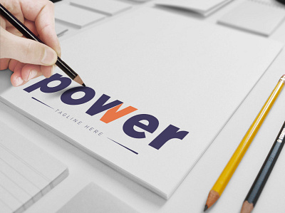 minimal power logo branding design graphic design illustration logo minimal vector
