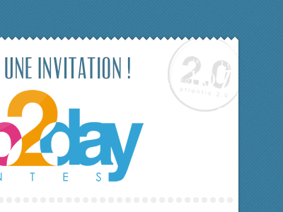Web2day Email Invitation email event invitation paper stamp texture