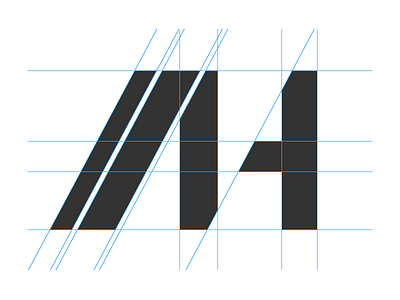 AH design graphicdesign id logo monogram typo typography
