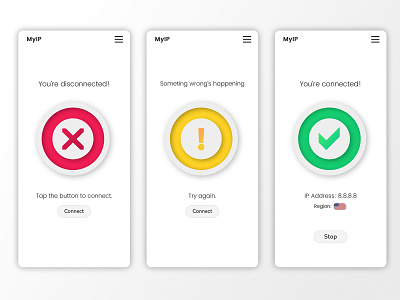 MyIP Interface design ui uiux