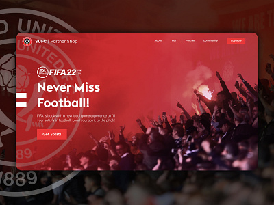 SUFC | Partner Shop Concept Part 1 design ui uiux web design