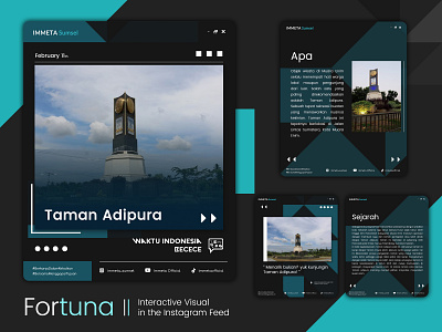 Fortuna || Interactive Visual in the Instagram Feed design feed graphic design instagram instagram feed minimalist social media