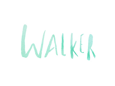 Walker Watercolor Logo