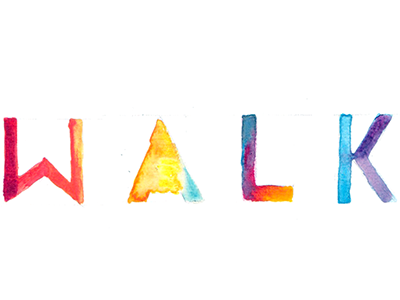 Walker Watercolor Logo