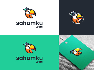 Tucano Mascot Cartoon Playful Creative Simple Logo Design