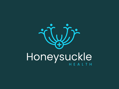 Honeysuckle Medical Logo branding care creative design flower graphic design health honeysuckle idea illustration inspiration logo logo design medical plant simple typography vector