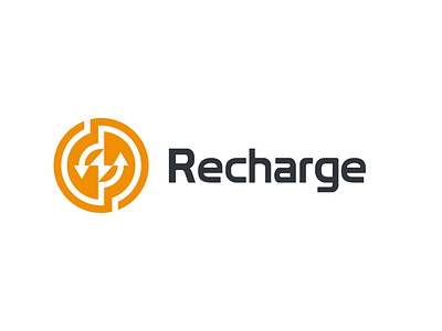 Energy Recharge Recycle Electric Logo arrow bolt charge circle cycle design electric energy flash graphic design illustration logo logo design recharge recycle reload thunder vector volt