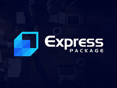 Box Package Arrow Express Delivery Logo arrow box delivery design direction express fast geometric graphic design illustration logo logo design package send shipping up vector