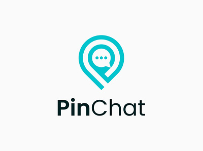 Pin Map Bubble Chat Logo branding bubble chat chatting communication design find graphic design illustration location logo logo design map pin point search simple speak talk vector