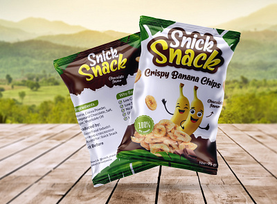 Snick Snack Project 3d branding graphic design illustration label logo packaging