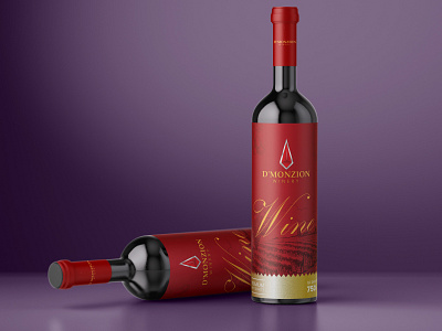 D monzion wine label