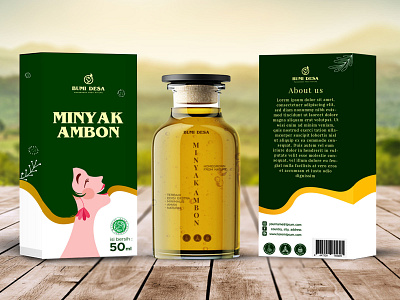 Minyak Ambon Packaging branding design graphic design label packaging