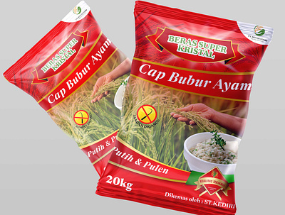 Rice Packaging branding design graphic design label packaging