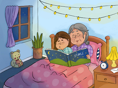 Bedtime Story! book illustration branding design graphic design illustration