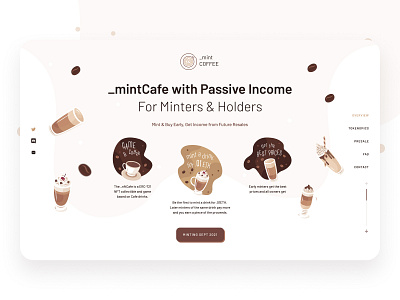 Mint Cafe Landing page