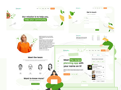 MealPro landingpage ui webdesign webnemtechnology websitedesign