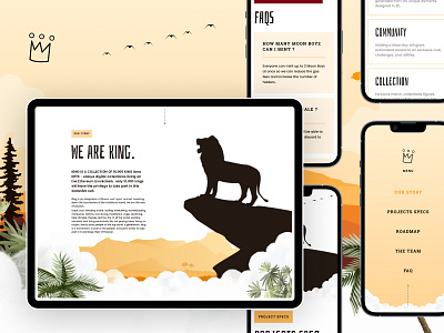 Lion NFT landingpage nft ui webdesign webnemtechnology websitedesign
