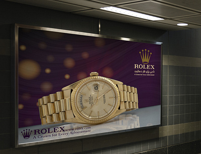 Advertising Poster for Rolex branding design graphic design photoshop poster typography