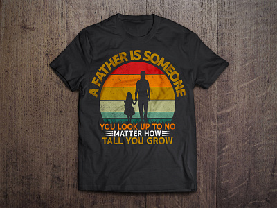 Father Vintage T-Shirt Design apparel branding design graphic design illustration tee tshirt design vector