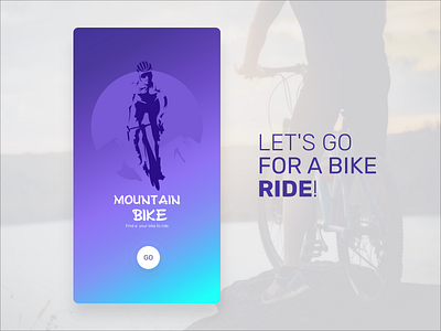 Bike Ride app design ui