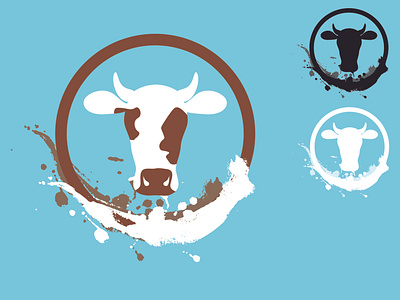 logo milk app branding design icon illustration logo typography ui ux vector