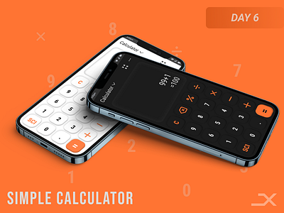 Simple Calculator app appdesign appui branding calculator dailyui design designers graphic design miui mobile ui uidesign uiinspirations uiux uiweb ux