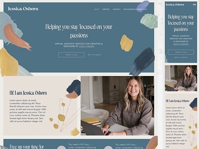 UI Design for Jessica Osborn - Desktop | Mobile