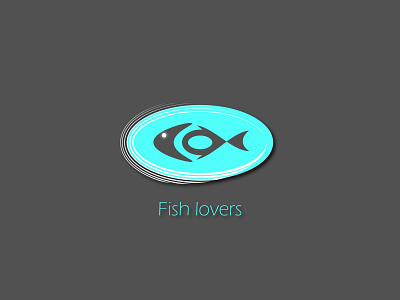 Fish lovers graphic design illustration logo