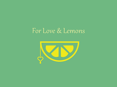 For Love & Lemons graphic design logo