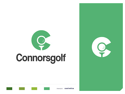 connersgolf ball brand c clever club creative football golf icon identity illustration letter mark minimal negative space smart logo sports sumesh typo vector