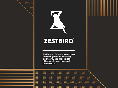 zestbird adult beauty bird body care cosmetic creative deodorant icon identity illustration letter logo luxury mark men minimal negative space skin care spray z