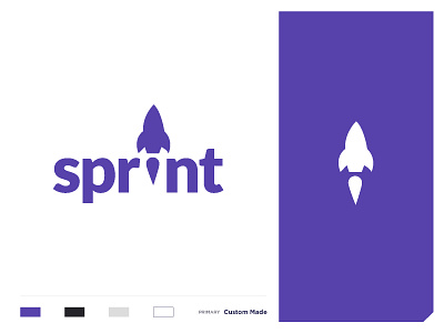 Sprint branding creative creative design design forward icon idea identity illustration innovation logo management app mark minimal rocket speed sprint target technology vector