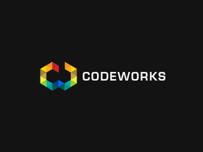 Code Works artission branding code codeworks colourful digital icon identity illustration logo sumesh technology