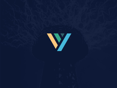 Vimvigor brandhalos color identity letter logo negative space palattecorner tech technology v v and v