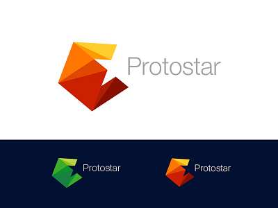 Protostar Logo brand brandhalos color icon illustrations logo mark palattecorner poly protostar star sumesh